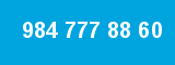 984 777 88 60 984 777 88 60